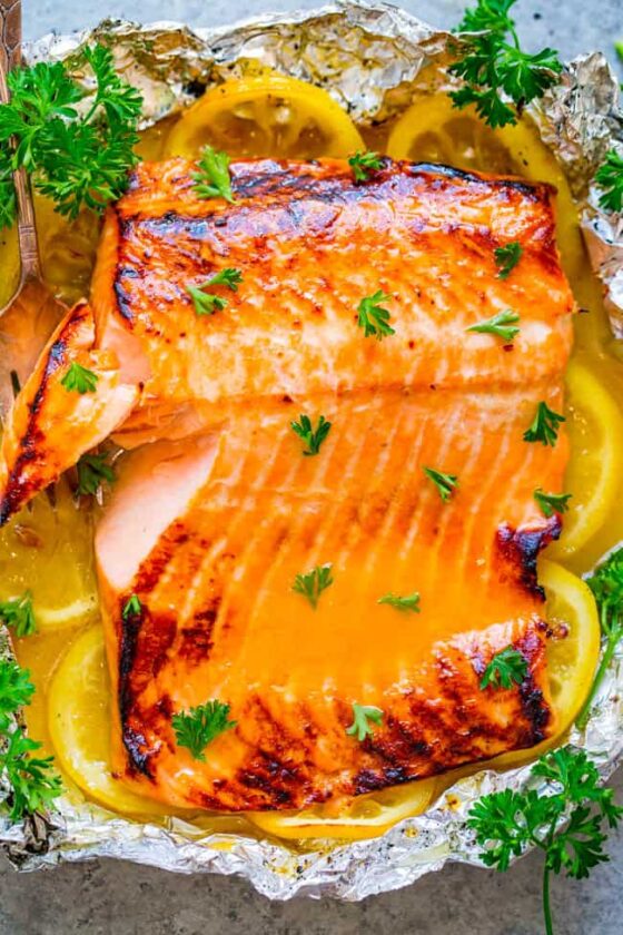 30 Minute Sheet Pan Salmon And Potatoes Averie Cooks