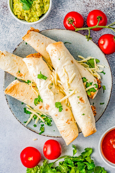 Baked Cheese And Beef Taquitos Averie Cooks