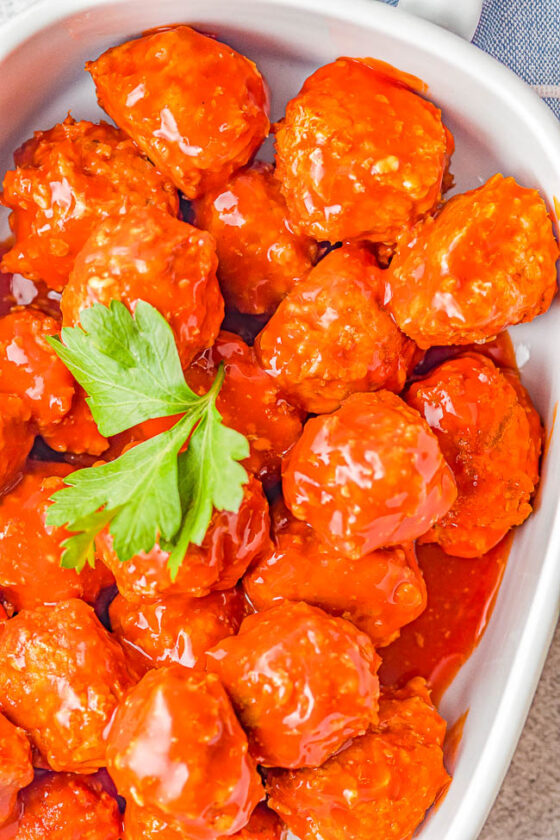 Slow Cooker Buffalo Chicken Meatballs Averie Cooks