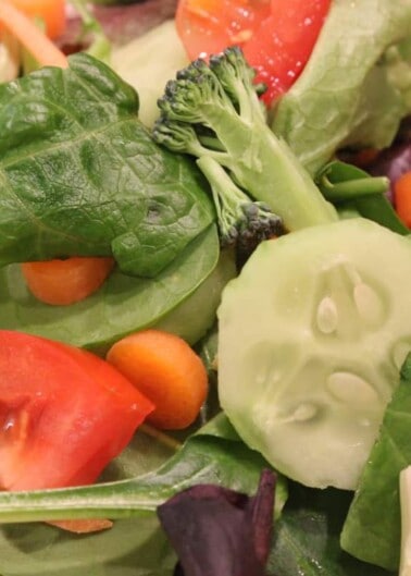 Green salad with mixed vegetables