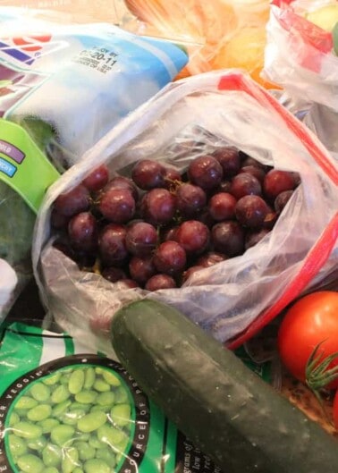 Various produce on countertop