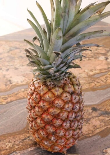 Whole Pineapple on countertop