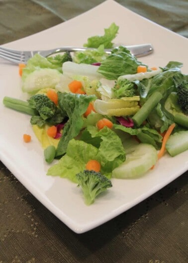 Green salad with vegetables