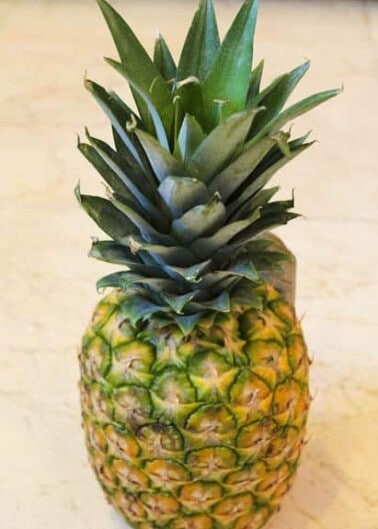 Whole Pineapple on Countertop