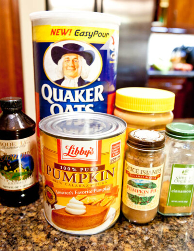 Pumpkin Peanut Butter Oatmeal Bars - Averie Cooks