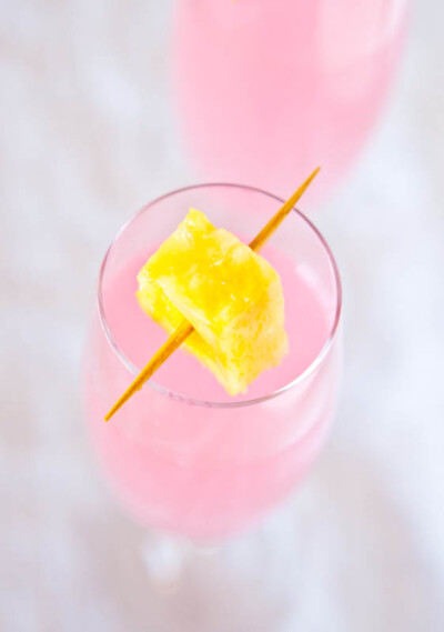 Coconut Water Champagne Fruit Punch - Averie Cooks