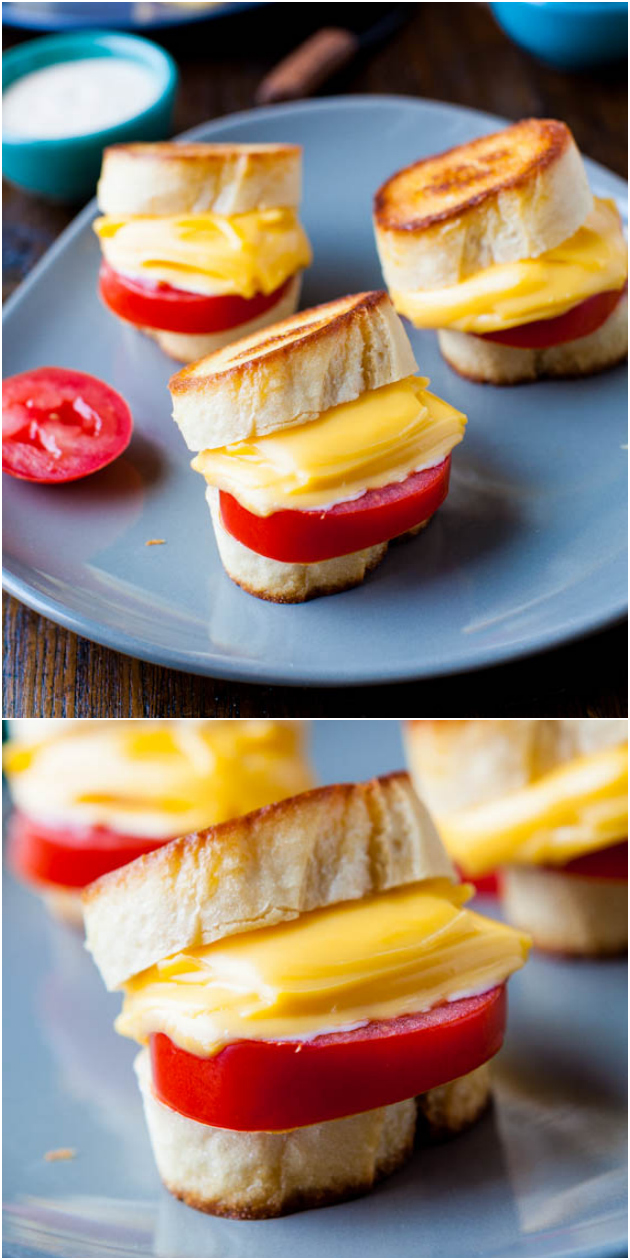 Mini Vegemite and Cheese Sandwiches