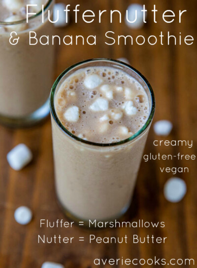 Fluffernutter Banana Smoothie - Averie Cooks