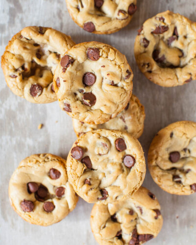 Browned Butter Chocolate Chip Cookie Cups - Averie Cooks