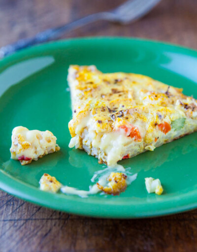 Vegetable Fried Rice Frittata - Averie Cooks