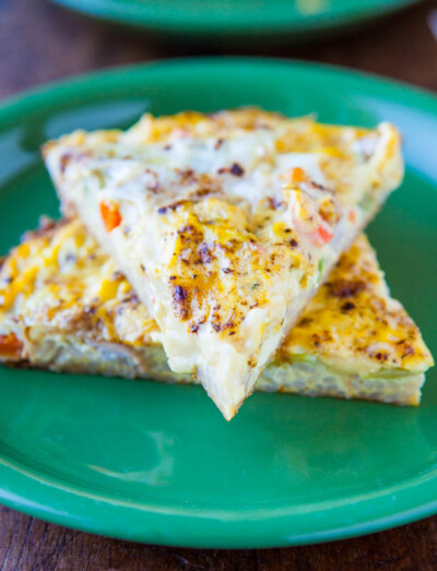 Vegetable Fried Rice Frittata - Averie Cooks