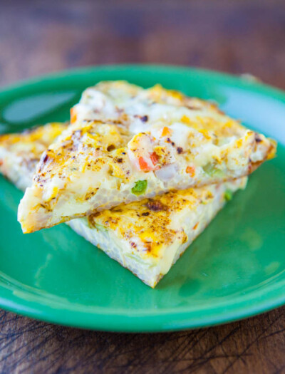 Vegetable Fried Rice Frittata - Averie Cooks