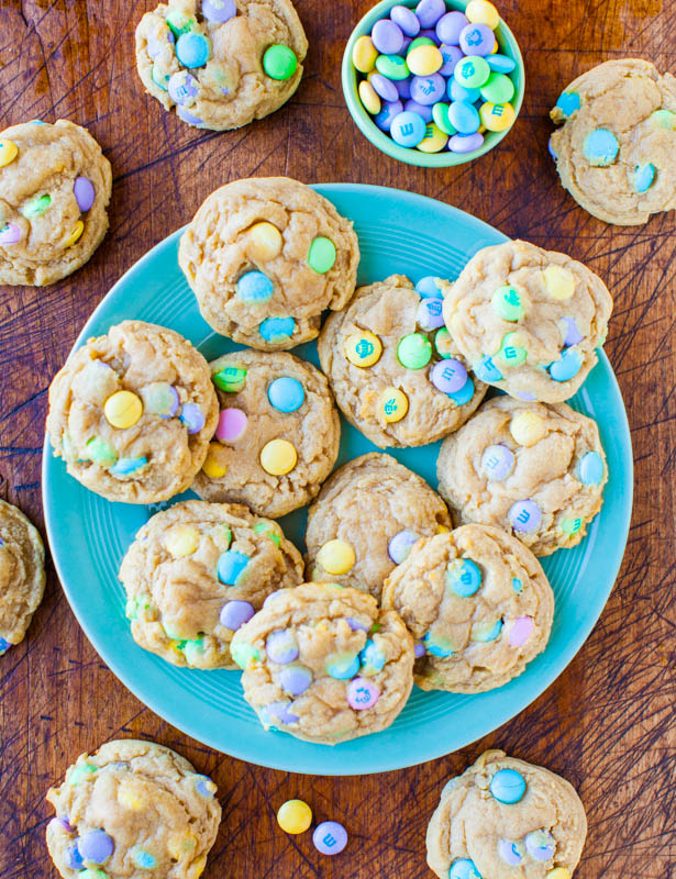 Small Batch M&M Cookies - My Happy Bakes