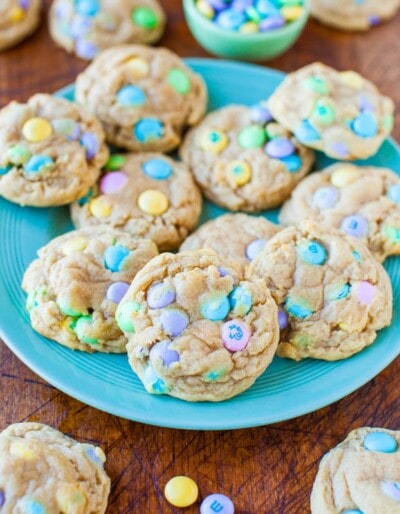 Classic Soft and Chewy M&M's Cookies - Averie Cooks