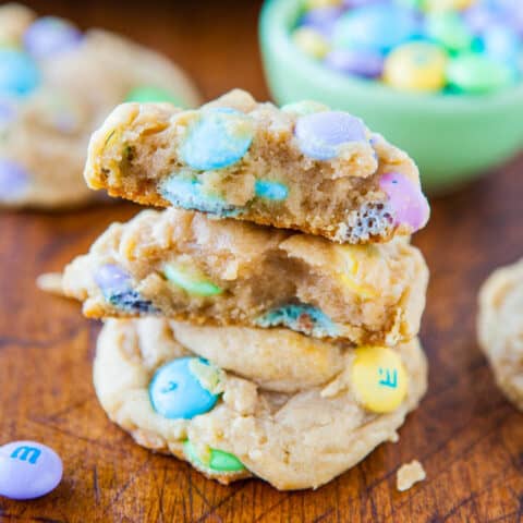 Outrageous Caramel M&M's Cookies - Rocky Mountain Cooking