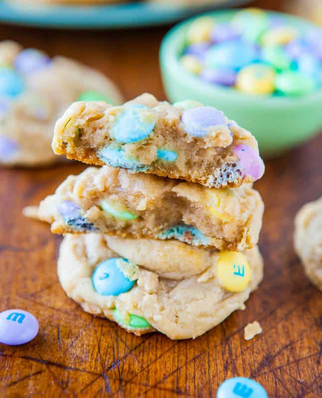 Chewy M&M Cookies - Celebrating Sweets