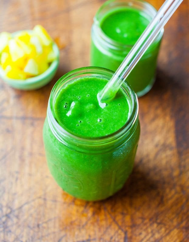 Tropical Green Smoothie (The BEST Green Smoothie!) - Averie Cooks