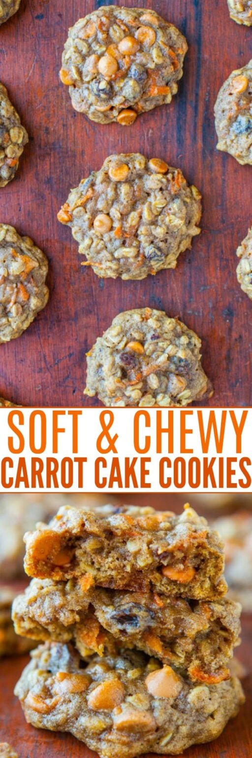 Spiced Carrot Cake Cookies (Soft & Chewy!) - Averie Cooks