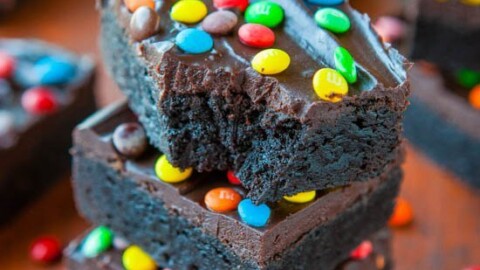 M&M Brownies  Chocolate Brownie Slice - Bake Play Smile