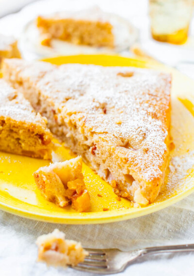 Peaches and Cream Cake Recipe - Averie Cooks