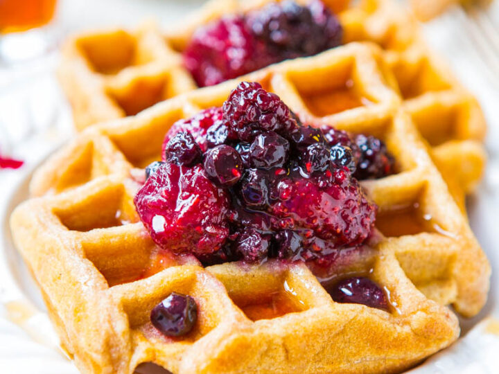 Mini Waffles Blueberry Bash