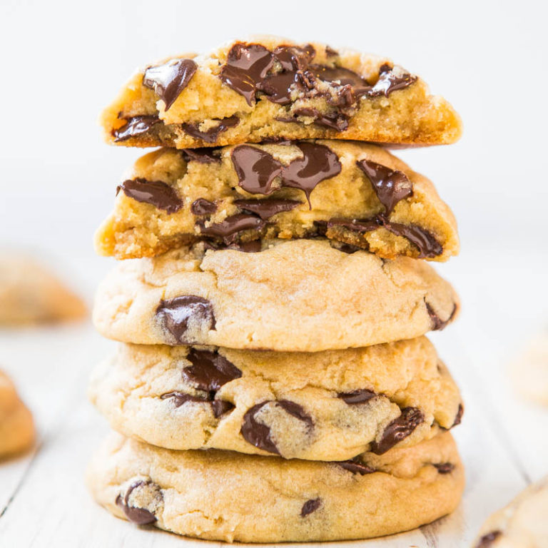 Soft & Chewy Chocolate Chip Cookies (Pudding Cookies!) - Averie Cooks