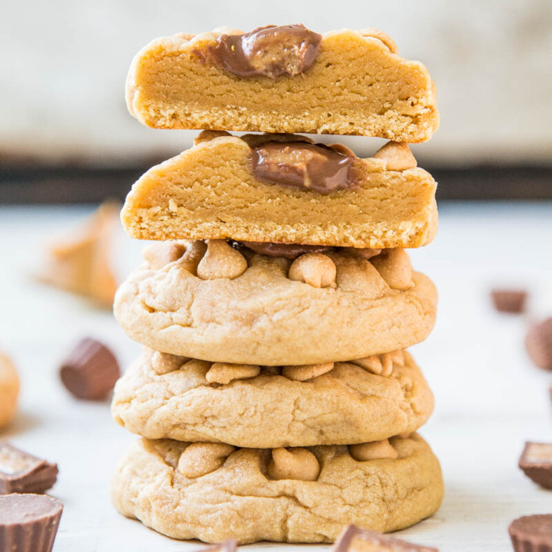 Peanut Butter Cup Cookies Recipe (Soft & Chewy!) - Averie Cooks