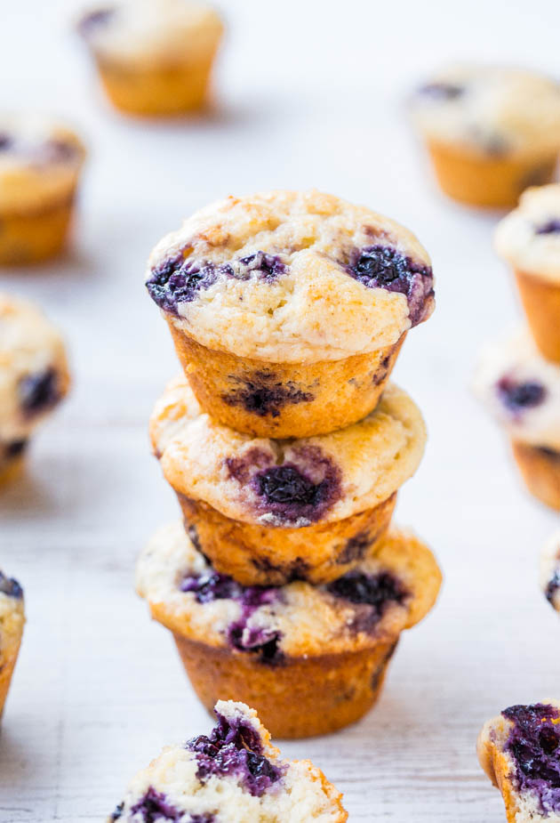 Extra Soft and Moist Blueberry Muffins - Averie Cooks