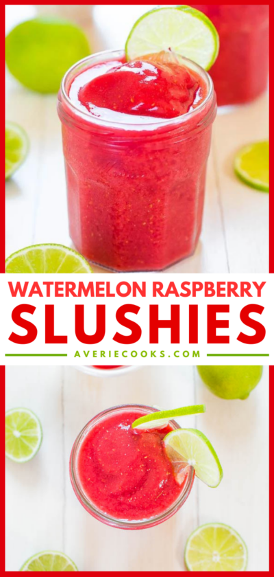 Watermelon Vodka Slush Cocktail - Averie Cooks