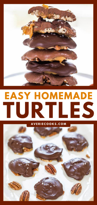 Best Ever Chocolate Turtles Recipe - Averie Cooks