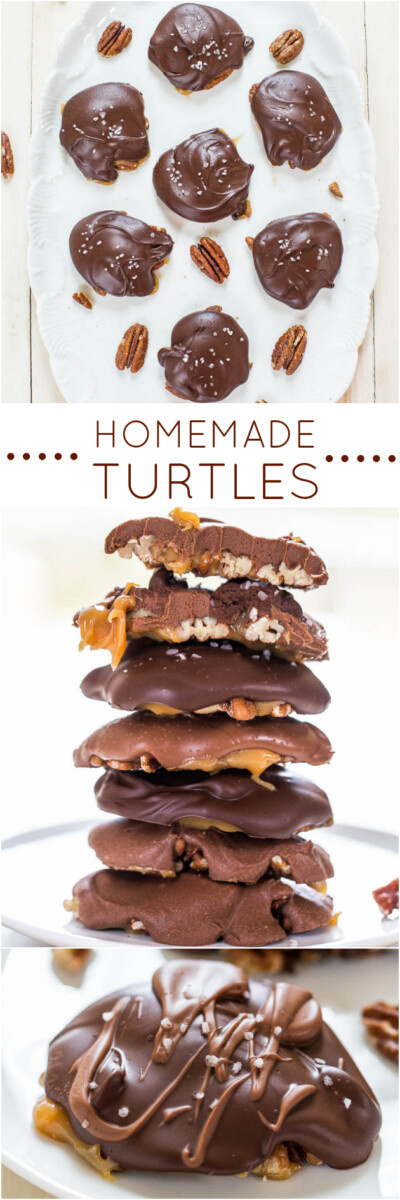 Best Ever Chocolate Turtles Recipe - Averie Cooks