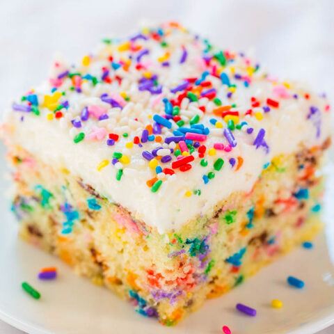 Simple Homemade Funfetti Cake Recipe - Averie Cooks