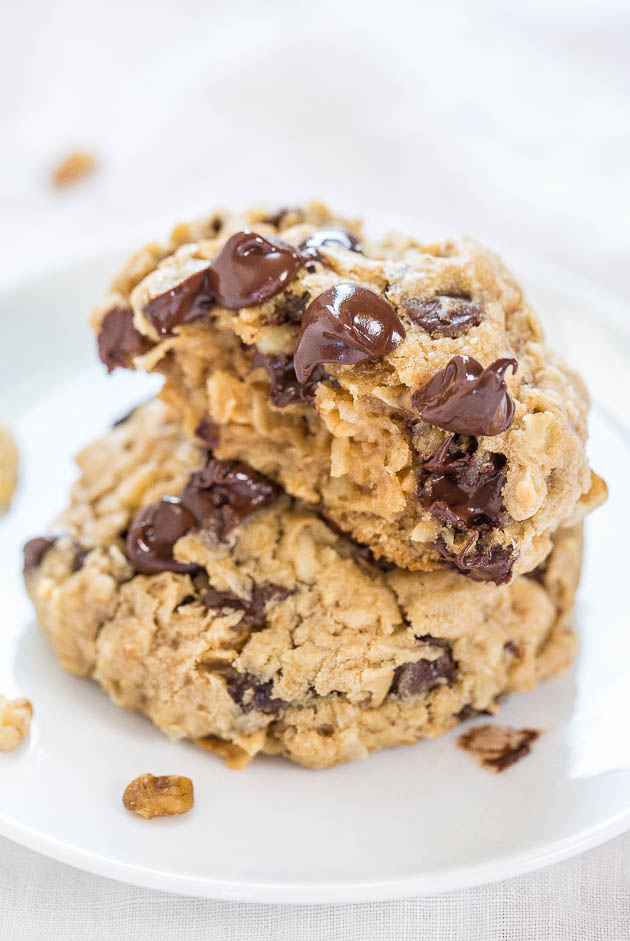 Loaded Oatmeal Coconut Chocolate Chip Cookies Averie Cooks