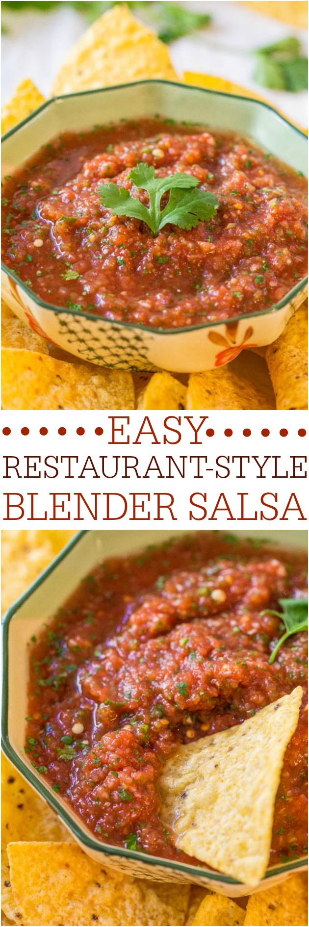 Easy salsa recipe that makes restaurant style salsa