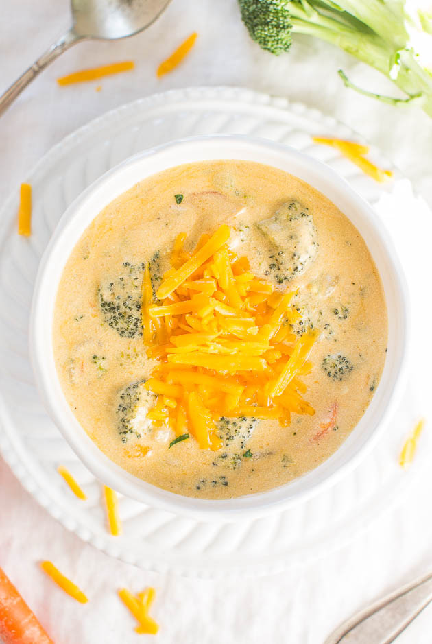 The Best Broccoli Cheese Soup (Better-Than-Panera Copycat) - Make the best soup of your life at home in 1 hour! Beyond words amazing!!
