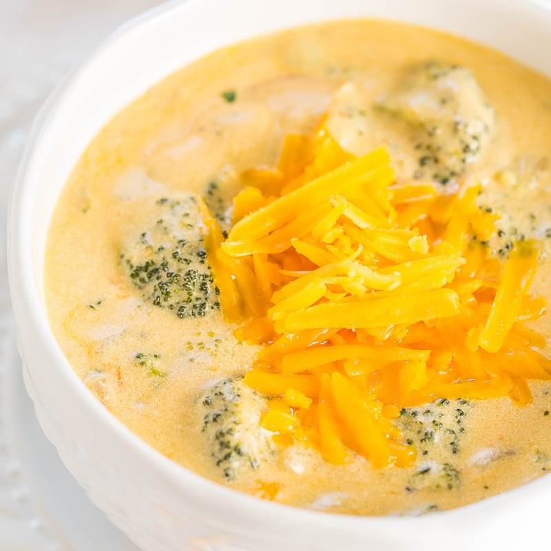 The Best Broccoli Cheese Soup Better Than Panera Copycat Averie Cooks