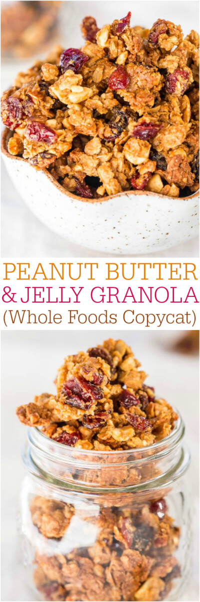 Peanut Butter and Jelly Granola (Whole Foods Copycat) - Averie Cooks