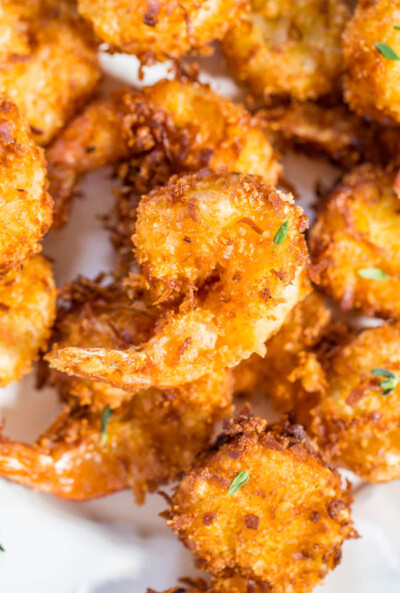 Best Ever Coconut Shrimp (+ Dipping Sauce) - Averie Cooks