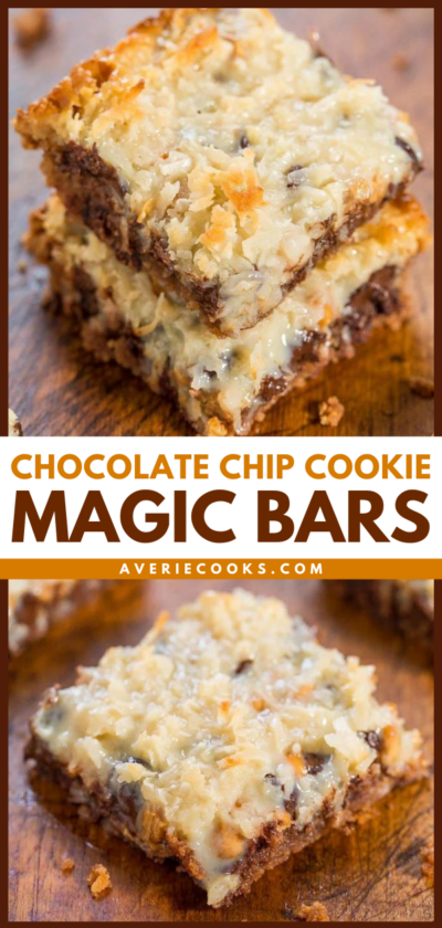 Chocolate Chip Cookie Magic Bars - Averie Cooks