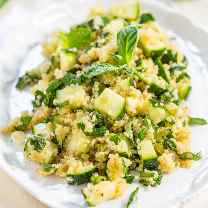 Favorite Greens Quinoa Salad - Averie Cooks