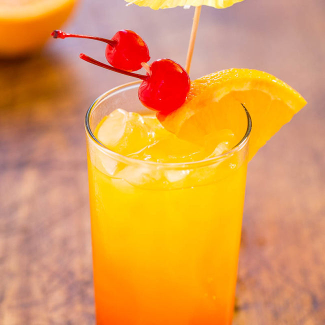 Tequila Sunrise (Easy Tequila Mixed Drink!) | AverieCooks.com