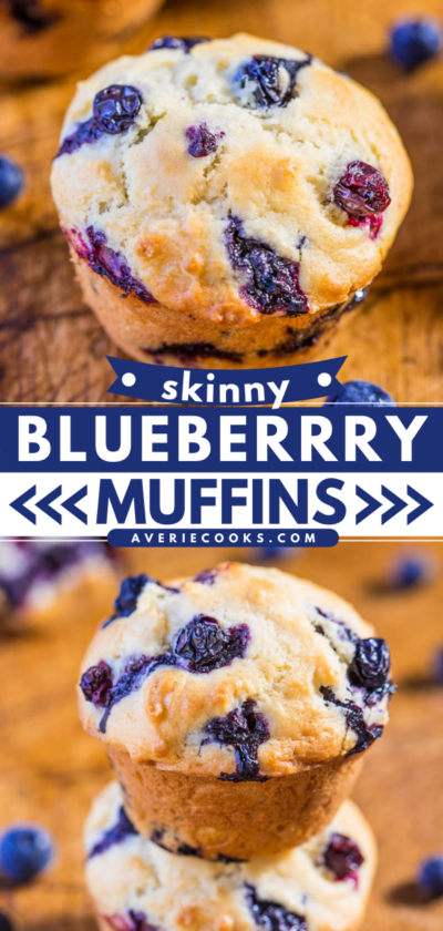 Healthy Blueberry Muffins (low-calorie & Low-fat) - Averie Cooks