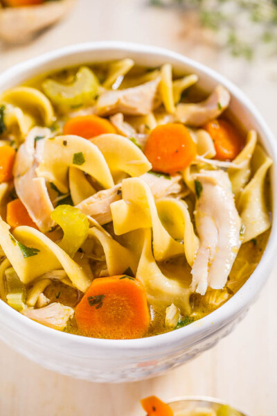 Easy 30-Minute Homemade Chicken Noodle Soup - Averie Cooks