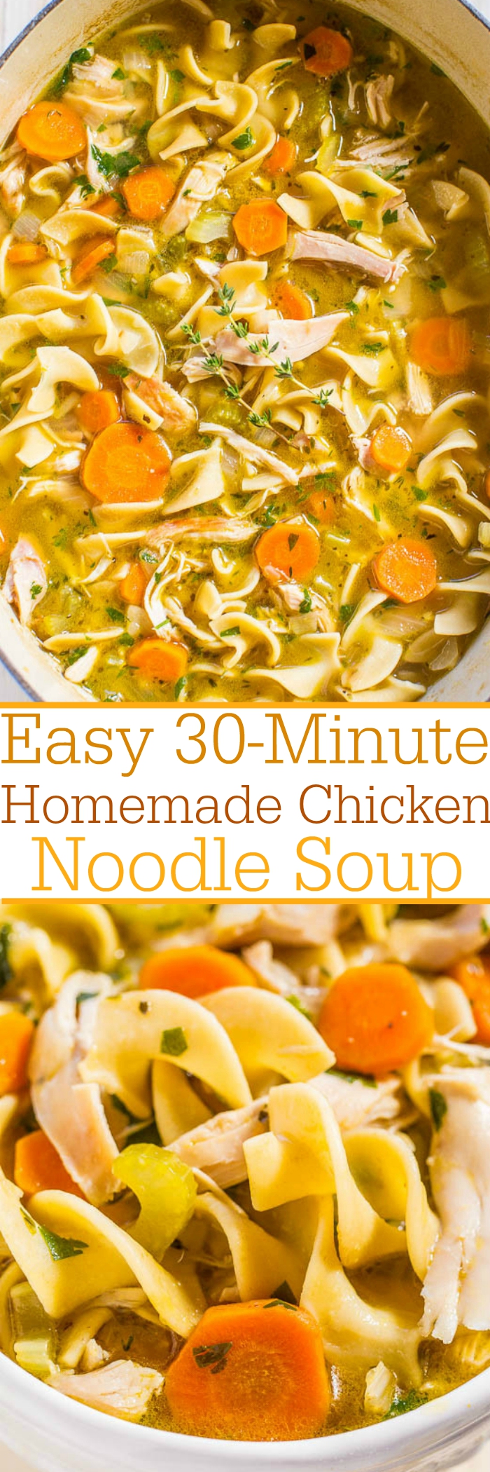 Homemade Chicken Noodle Soup - Belly Full
