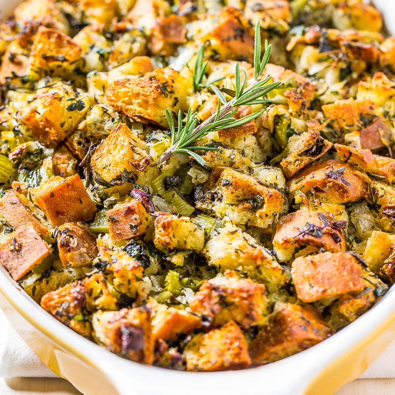 Homemade Stuffing  Traditional bread stuffing recipe - Mom's Dinner