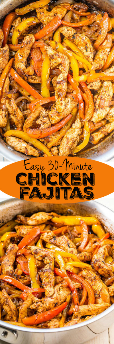 Easy Chicken Fajitas Recipe (30-Minute Recipe!) - Averie Cooks