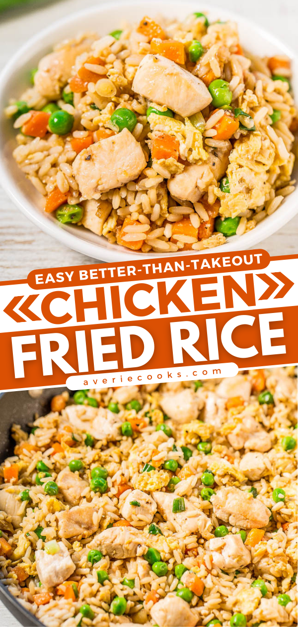 Easy Better-Than-Takeout Chicken Fried Rice - Averie Cooks