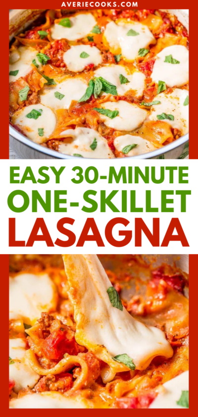 30-minute Skillet Lasagna (easy Lasagna Recipe!) - Averie Cooks