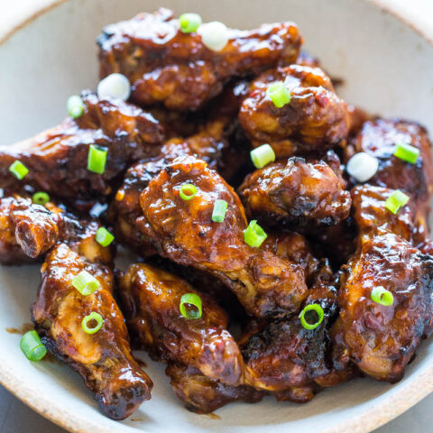 Spicy Baked BBQ Chicken Wings (Easy Appetizer!) - Averie Cooks