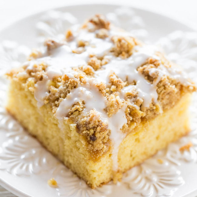 Buttery Coffee Crumb Cake (a Cake Mix Coffee Cake!) - Averie Cooks